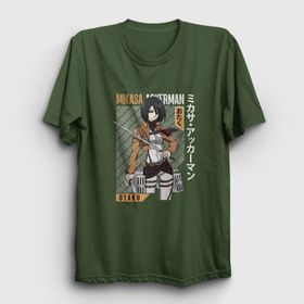 Presmono Mikasa Anime Attack On Titan Kadın T-shirt