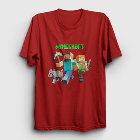 Presmono Miners Minecraft Beyaz Unisex T-Shirt