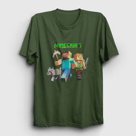 Presmono Miners Minecraft Haki Unisex T-Shirt