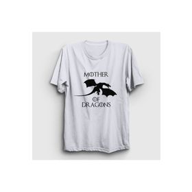 Presmono Mother of Dragons Game of Thrones Beyaz Unisex T-shirt