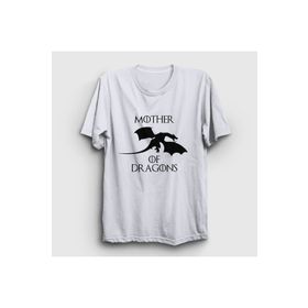 Presmono Mother of Dragons Game of Thrones Beyaz Unisex T-shirt