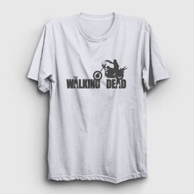 Presmono Motorcycle the Walking Dead Beyaz Unisex T-Shirt
