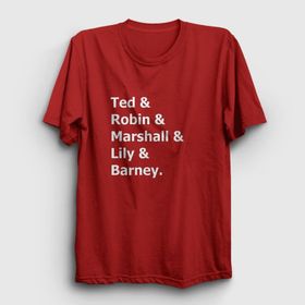 Presmono Names How I Met Your Mother Beyaz Unisex T-shirt