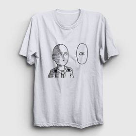 Presmono Ok Anime One Punch Man Sarı Unisex T-Shirt
