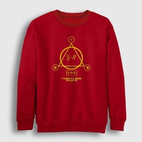 Presmono Panic Twenty One Pilots Kırmızı Unisex Sweatshirt