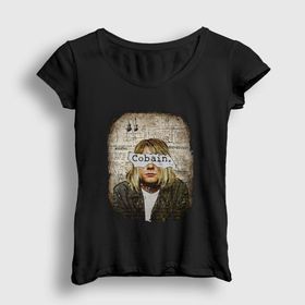 Presmono Paper Nirvana Kurt Cobain Kadın T-shirt