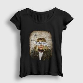 Presmono Paper Nirvana Kurt Cobain Kadın T-shirt