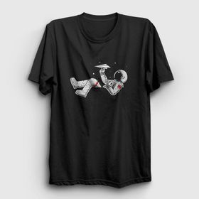 Presmono Paper Plane Astronaut Space Astronot Uzay Kadın T-shirt