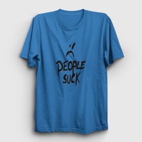 Presmono People Suck Beyaz Unisex T-Shirt