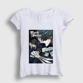 Presmono Poster Anime Kuroshitsuji Kadın T-shirt
