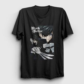 Presmono Poster Anime Kuroshitsuji Kadın T-shirt