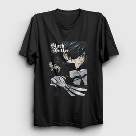 Presmono Poster Anime Kuroshitsuji Kadın T-shirt