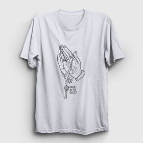Presmono Pray Panic At the Disco Beyaz Unisex T-Shirt