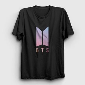 Presmono Purple Bts Siyah Unisex T-Shirt