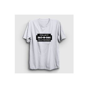 Presmono Razor Blade Peaky Blinders Beyaz Unisex T-shirt