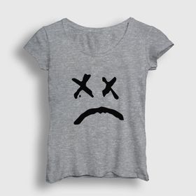 Presmono Sad Face Lil Peep Sarı Kadın T-Shirt