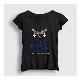Presmono Sathanas Mayhem Kadın T-shirt