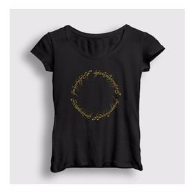 Presmono Script Yüzüklerin Efendisi The Lord Of The Rings Siyah Unisex T-shirt