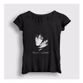 Presmono Sebastian Anime Kuroshitsuji Kadın T-shirt