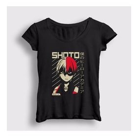 Presmono Shoto V2 Anime Boku No Hero Academia Kadın T-shirt