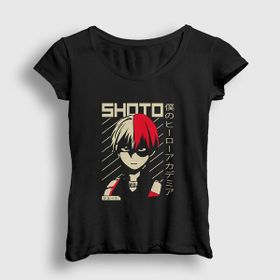Presmono Shoto V2 Anime Boku No Hero Academia Kadın T-shirt