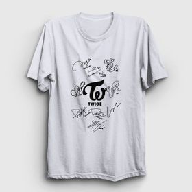 Presmono Signs K-Pop Twice Beyaz Unisex T-shirt