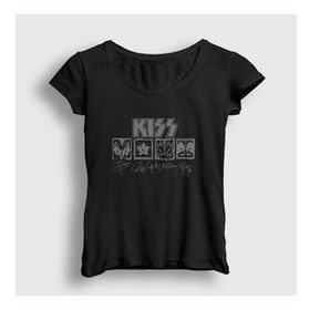 Presmono Signs Kiss Kadın T-shirt
