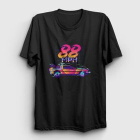 Presmono Siyah 88 Mph Film Geleceğe Dönüş Back To The Future Unisex T-shirt