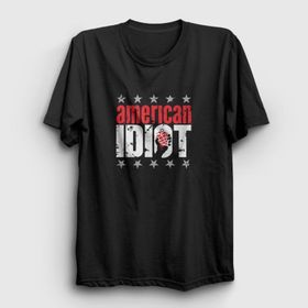 Presmono Siyah American Idiot V3 Green Day Kadın T-Shirt