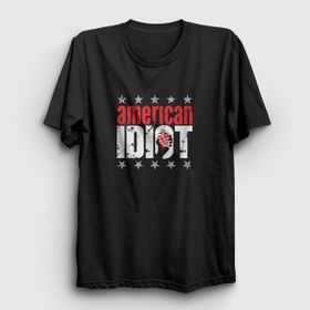 Presmono Siyah American Idiot V3 Green Day Kadın T-Shirt