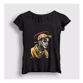 Presmono Siyah Angel Lil Peep Kadın T-Shirt