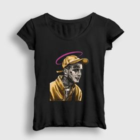 Presmono Siyah Angel Lil Peep Kadın T-Shirt