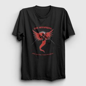 Presmono Siyah Angel The Offspring Kadın T-Shirt