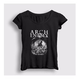 Presmono Siyah Apocalypse Arch Enemy Kadın T-Shirt
