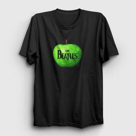 Presmono Siyah Apple The Beatles Kadın T-Shirt