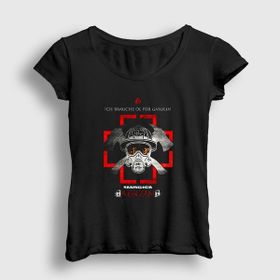 Presmono Siyah Benzin Rammstein Kadın T-Shirt