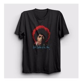 Presmono Siyah Both Side Of The Sky Jimi Hendrix Unisex T-Shirt