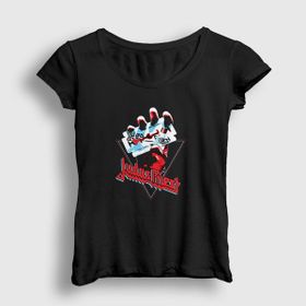 Presmono Siyah British Judas Priest Kadın T-Shirt
