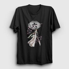 Presmono Siyah Byakuya Anime Bleach Kadın T-Shirt