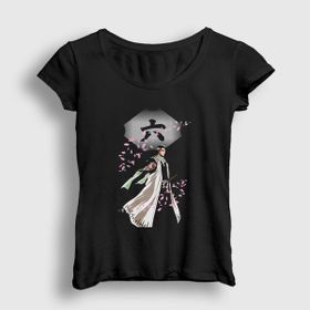 Presmono Siyah Byakuya Anime Bleach Kadın T-Shirt