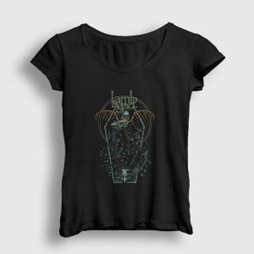 Presmono Siyah Coffin Lamb Of God Kadın T-Shirt