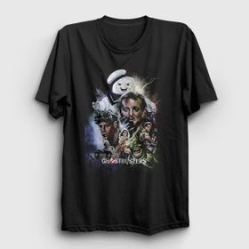 Presmono Siyah Cover Film Hayalet Avcıları Ghostbusters Kadın T-Shirt