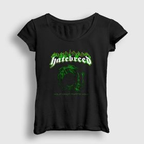 Presmono Siyah Doom Hatebreed Kadın T-Shirt