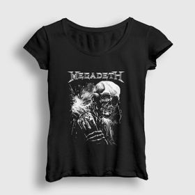 Presmono Siyah Dynamite Megadeth Kadın T-Shirt