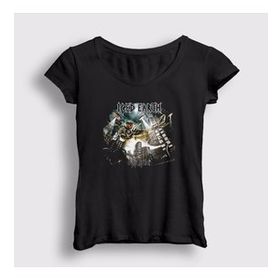 Presmono Siyah Dystopia Iced Earth Kadın T-Shirt