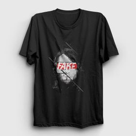 Presmono Siyah Fake Nirvana Kurt Cobain Kadın T-Shirt