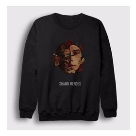 Presmono Siyah Flowers Shawn Mendes Unisex Sweatshirt