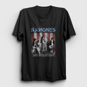 Presmono Siyah Go Ramones Unisex T-Shirt