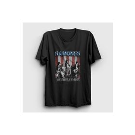 Presmono Siyah Go Ramones Unisex T-Shirt