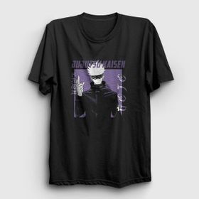 Presmono Siyah Gojo Anime Jujutsu Kaisen Kadın T-Shirt